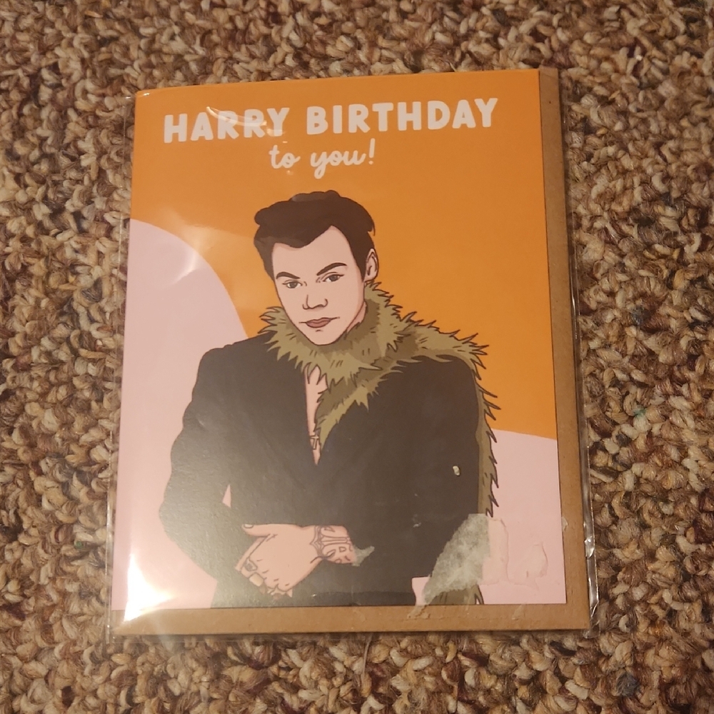 Harry Styles Birthday Card